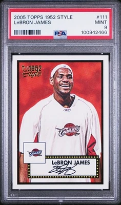 2005 Topps 1952 Style Lebron James #111 PSA 9 MINT Cavaliers Heat Lakers  - Image 1 of 2