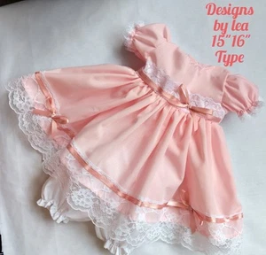 FIRST LOVE TINY TEARS BERENGUER TYPE 15" 16" PINK LACE TRIM - Picture 1 of 3