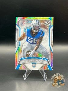 2024 TOPPS RESURGENCE - Trevin Wallace #116 Prism Refractor RC Carolina Panthers - Picture 1 of 2
