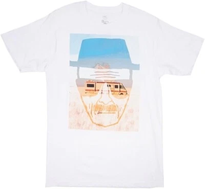 Camisa Blanca Breaking Bad Para Hombres Heisenberg Walter Cara Blanca Imagen RV Nueva Pequeña Foto 1 de 4