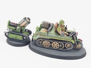 28MM SCI FI MOBILE MORTAR CONVERSION. PAINTED. GREEN 389 - Picture 1 of 4