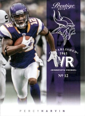 2012 Panini Prestige Percy Harvin Minnesota Vikings #105 Football Card - Image 1 of 2