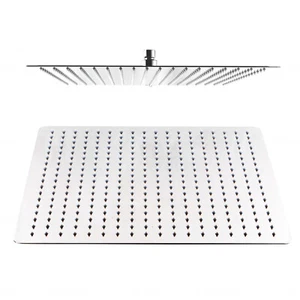 ACA WELS Square 16'' 400mm Stainless Steel Ultrathin Rain Shower Head Chrome - Picture 1 of 6