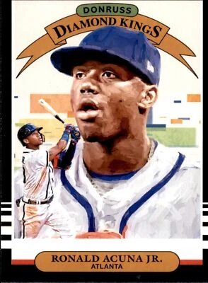 2019 Donruss Diamond Kings Card #16 Ronald Acuna JR  - Image 1 of 2