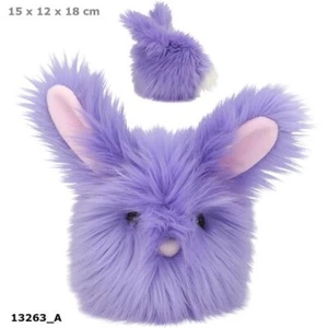 Depesche Snukis Fluffy Rabbit Purple - Picture 1 of 5