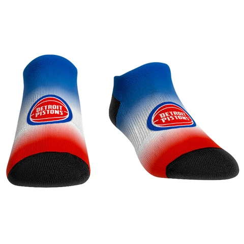 Women's Rock Em Socks Detroit Pistons Dip-Dye Ankle Socks Cover