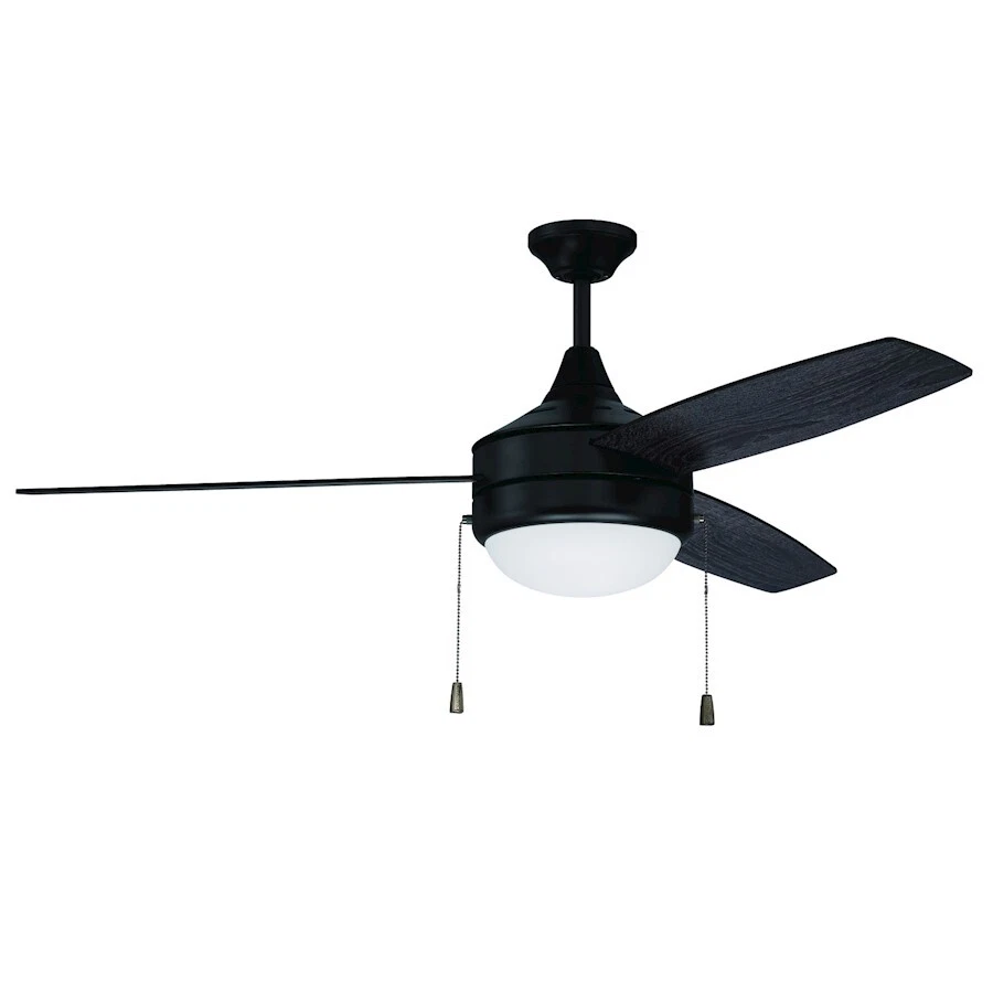Craftmade Phaze 3, 2 Light Ceiling Fan/LED Light Kit, Flat Black - PHA52FB3 - Image 1 of 1