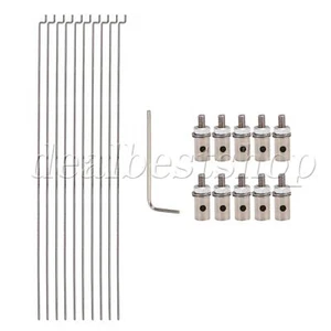 10Pieces RC Airplane Boat Pushrod and Linkage Stopper Servo Arm Connectors - Picture 1 of 9