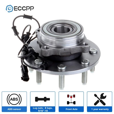 1Pc Wheel Hub Bearing Assembly Front For Dodge Ram 1500 2500 3500 4WD 8 Lug Only - Image 1 of 4