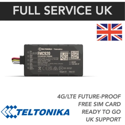 Teltonika FMC920 GPS Tracker  4G/LTE - FULL SERVICE - Car Lorry Van Coach eBike - Image 1 of 4