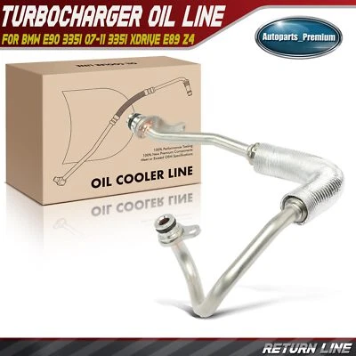 Línea de retorno de refrigerante turbocompresor para BMW E90 335i 2007-2011 335i xDrive E89 Z4 Foto 1 de 4