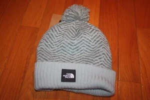 Brand New with Tag The North Face Girls' Chevron Pom Beanie SHIP FREE US FAST - Picture 1 of 5