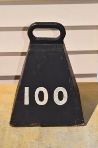 Antique Masonic Shriners Parade Clown 100 Fake Wooden Handmade Weight Prop - Picture 1 of 5