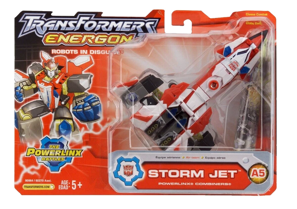 Hasbro Transformers Energon STORM JET Powerlinx 5 Combiner ~ G1 Aerialbots SUPERION Maximus Action Figure