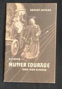 BRECHT / DESSAU : MUTTER COURAGE UND IHRE KINDER 9 LIEDER EA 1949 - Bild 1 von 1