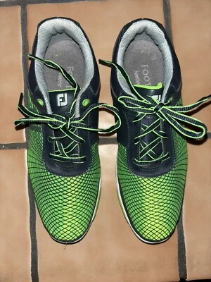 Zapatos de golf FootJoy Hyperflex Junior talla 5 verde neón y azul marino Foto 1 de 4