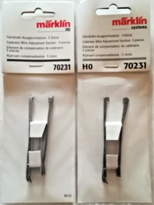 Märklin H0,  10 x Fahrdraht-Ausgleichsstück, Nr.: 70231, neu, 0VP - Bild 1 von 1
