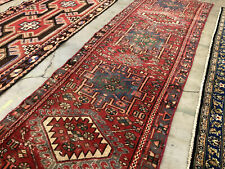 New listing
3x10 Antique Runner Rug Wool Hand Knotted vintage worn handmade geometric tribal