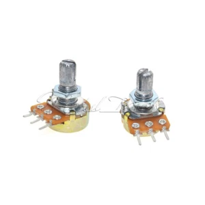 10PCS B20K OHM Linear Taper 15MM Shaft 3 Pin Rotary Potentiometer with Nuts - Picture 1 of 6