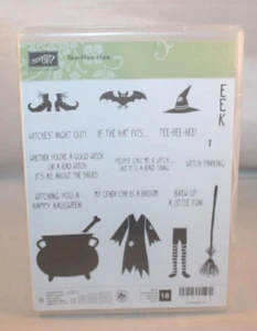 Stampin' Up! Cling Stamp Set - Tee-Hee-Hee - 18 Stamps - Pre-Owned - Picture 1 of 3