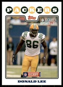 2008 Topps Kickoff Silver Holofoil Donald Lee /1349 Green Bay Packers #143 - Picture 1 of 2