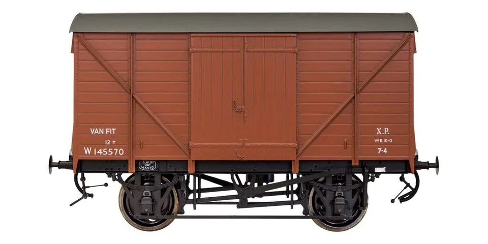 Dapol 7F-066-005  GW Standard 12t Van Vanfit BR Western Bauxite W145570 O Gauge - Image 1 of 1
