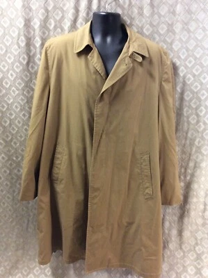 gabardina vintage impermeable EE. UU. corto beige London Fog 44 largo forrado alpaca  Foto 1 de 4