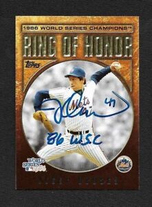 Jesse Orosco Auto Signed 2008 Topps Ring of Honor World Series Card - 86 WSC