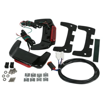 Alerón LED con tapa de bolsa de sillín duro para Harley Touring Electra Glide 1993-2013 Foto 1 de 4