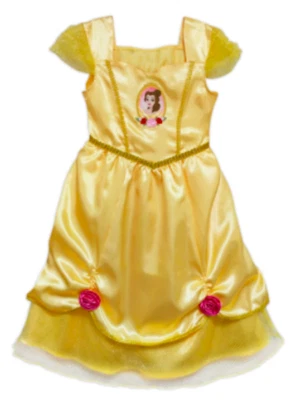 NUEVO Camisón Disfraz BELLE Disney Store Deluxe Talla 4 Nuevo Con Etiquetas La Bella y la Bestia Foto 1 de 3