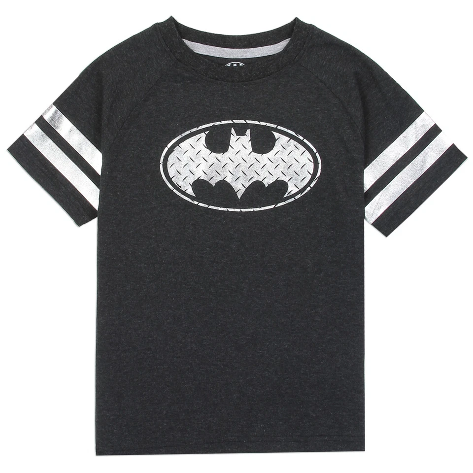 DC Comics☆Little Boys' Diamond Plate Batman Logo T-Shirt☆Short Sleeve☆Sizes 4-7 - Image 1 of 1