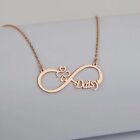 Infinity Name Necklace Gold Plated 18K Multi Name Date Necklace Custom Chain Siz
