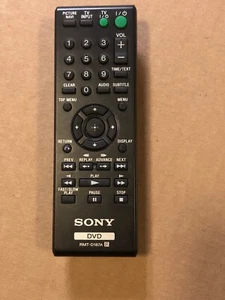 SONY DVD REMOTE CONTROL RMT-D187A DVP-SR101B DVP-SR200 - Picture 1 of 1