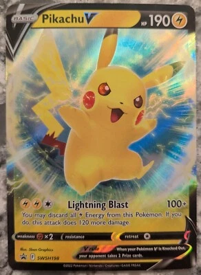 Pikachu V SWSH198 SWSH: Sword & Shield Promo Cards Holo - Image 1 of 2