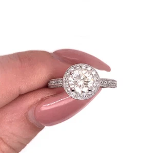 1.75ct Round Brilliant Cut Diamond Engagement Ring in 18k White Gold - Picture 1 of 4