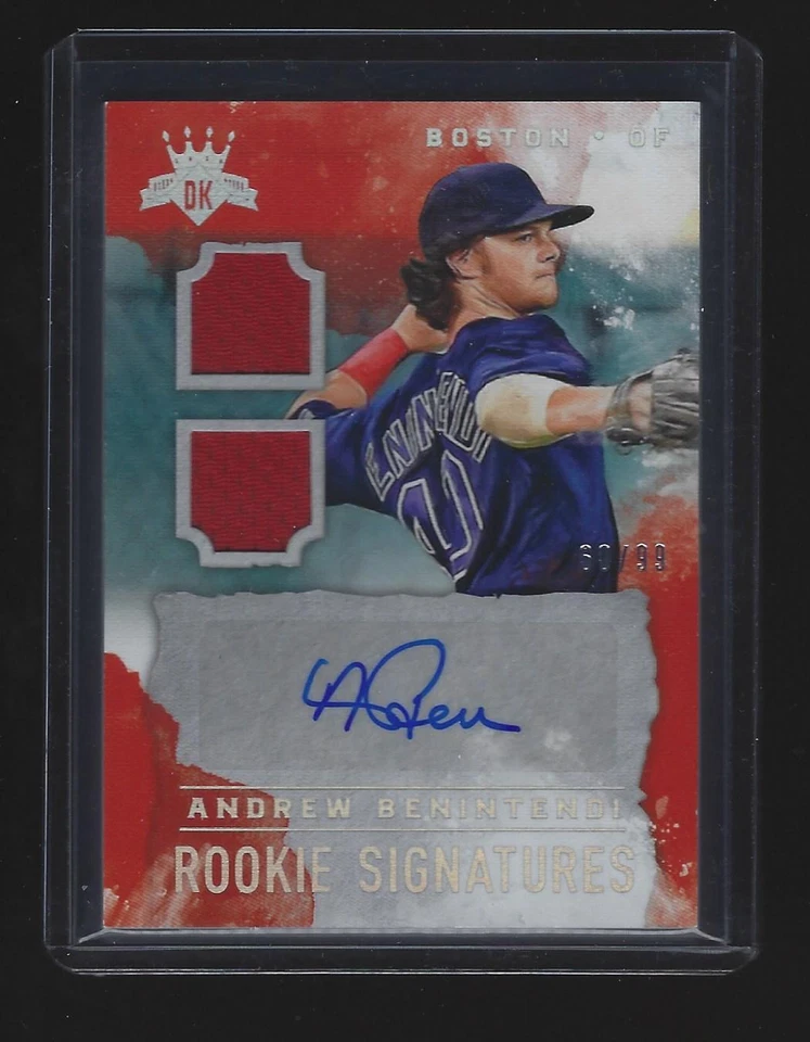 Andrew Benintendi Auto 2017 Diamond Kings Rookie Signatures 60/99 Autograph - Image 1 of 2