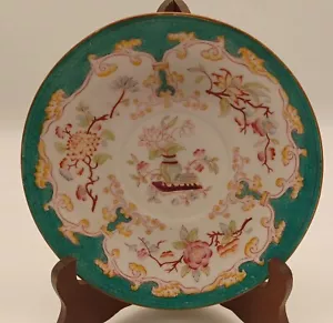 Antico XIX secolo ing. Piatto da tè, ispirato al design cinese circa 1880, C1688 - Foto 1 di 15