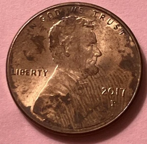 2017 P SHIELD PENNY/AU/DDO-Strike Thru Cloth Obv&Rev/Special Year/#LS-008 - Picture 1 of 8