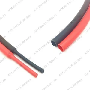 2:1 Heat Shrink Sleeving Tubing Black/Red - 2:1 Shrink Ratio Auto Electrical - Picture 1 of 1