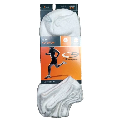 Meias Champion Stocking Stuffer femininas 3 peças sem exibição, brancas, leves, elásticas - Imagem 1 de 4