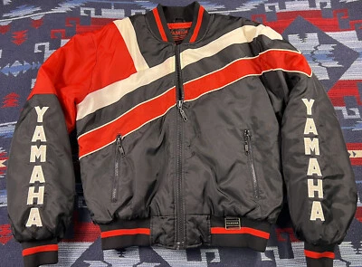 Vtg YAMAHA Motorcycle Snowmobile RACING Riding JACKET Men Winter Coat Puffer M - Image 1 of 4