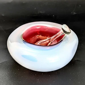 Murano Cenedese Opal Sommerso Aschenbecher & Tamper 70er Jahre 4" - Bild 1 von 12