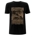 Led Zeppelin Faded Falling Black Lizenziert T Shirt Herren