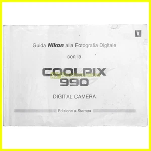 Manuale per fotocamere Nikon Coolpix 990. Libretto istruzioni italiano. Guida. - Imagen 1 de 2