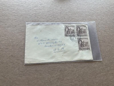 Malta 1963 Cover to US +Franking QEII SG#266/270(3) +7,5d Rate - Image 1 of 2