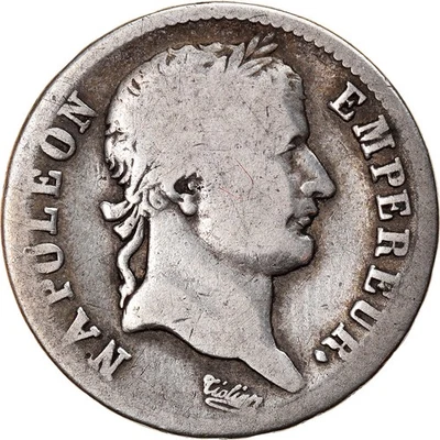 [#907088] Монета, Франция, Наполеон I, франк, 1813, Ла-Рошель, хорошее состояние, серебро, КМ: 692 - Изображение 1 из 2