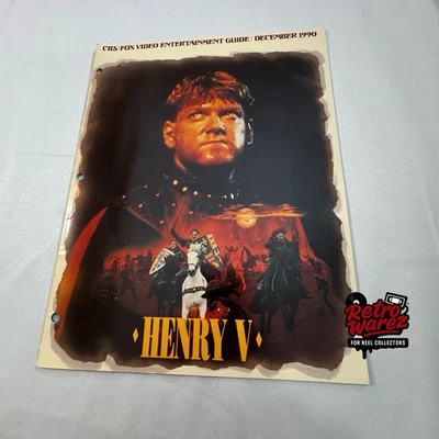 Libro de prensa promoción de película Henry V 1989 Slick Lisa Andrew Dice Clay Ford Fairlane Foto 1 de 4