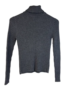 Classiques Entier Petites Women's  Wool Turtleneck Long Sleeve Top Black Size S - Picture 1 of 7