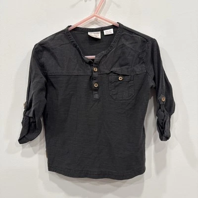 Camisa Zara Manga Larga Pin Up Manga 1/4 Abotonada Niño Talla 18-24 92 Cm Foto 1 de 4