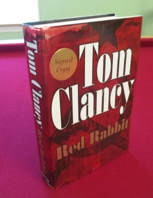 SIGNED (Inscribed) Red Rabbit by Tom Clancy (2002) First Printing Novel Foto 1 de 4